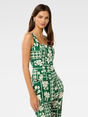 Forever New Green Miley Square Neck Waistcoat - Image 5 of 5