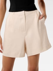 Forever New Natural Pure 100% Linen Lucinda Bermuda Shorts - Image 3 of 5