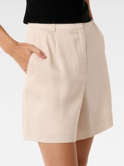 Forever New Natural Pure 100% Linen Lucinda Bermuda Shorts - Image 4 of 5