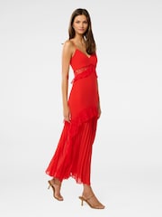 Forever New Red Lara Pleated Ruffle Maxi Dress - Image 5 of 5