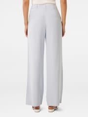 Forever New Blue Leilani Pleated Wide Leg Trousers - Image 2 of 5