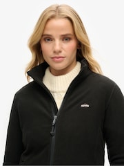 Superdry Black Full Zip Polar Fleece - Image 4 of 6