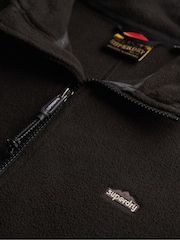 Superdry Black Full Zip Polar Fleece - Image 6 of 6