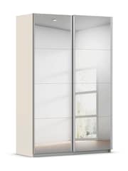 Rauch Champagne Cameron Mirror 1.3m Sliding Semi-Fitted Wardrobe - Image 3 of 6