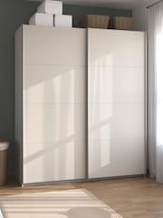Rauch Champagne Cameron 1.8m Sliding Wood Semi Fitted Wardrobe - Image 1 of 6
