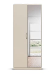 Rauch Champagne Cameron Wood and Mirror Semi Fitted Double Wardrobe - Image 2 of 6