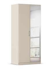 Rauch Champagne Cameron Wood and Mirror Semi Fitted Double Wardrobe - Image 3 of 6