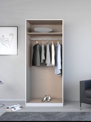 Rauch Champagne Cameron Wood and Mirror Semi Fitted Double Wardrobe - Image 5 of 6