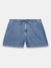 Mint Velvet Blue Mid Tie Waist 100% Cotton Shorts - Image 6 of 7