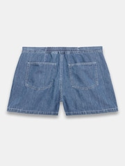 Mint Velvet Blue Mid Tie Waist 100% Cotton Shorts - Image 7 of 7
