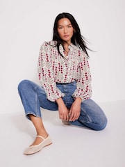 Mint Velvet Natural Floral Print Blouse - Image 1 of 6