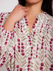 Mint Velvet Natural Floral Print Blouse - Image 3 of 6