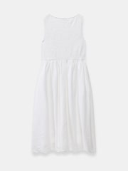 Mint Velvet White Bubble Hem Midi Dress - Image 7 of 7