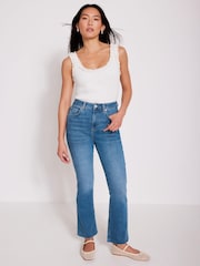 Mint Velvet Mid Cropped Flared Jeans - Imagen 1 de 6