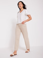 Mint Velvet V-Neck 100% Cotton Top - Imagen 5 de 7