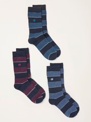 FatFace Blue 3 Pairs of Thermal Socks - Image 2 of 2