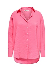 ONLY Pink Long Sleeve Loose Shirt - Image 6 of 7