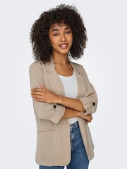 ONLY Natural 3/4 Sleeve Spring Jacket - Image 4 of 6