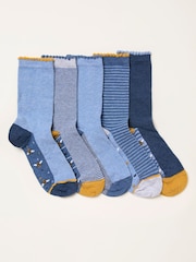 FatFace 5 Pairs of Bee Socks - Imagen 1 de 2