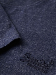 Superdry Indigo Blue Essential Short Sleeve Embroidered T-Shirt - Image 6 of 7