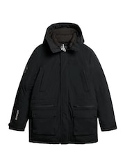 Superdry Black City Padded Parka Coat - Image 6 of 7