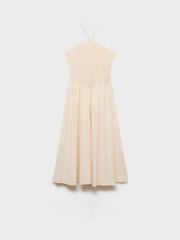 Mango Cream 2 in 1 Jersey Woven Midi Dress - Image 4 of 5