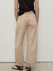 Mango Brown Balloon Leg Tie Waist Kika Jeans - Image 3 of 6