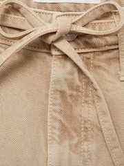 Mango Brown Balloon Leg Tie Waist Kika Jeans - Image 6 of 6