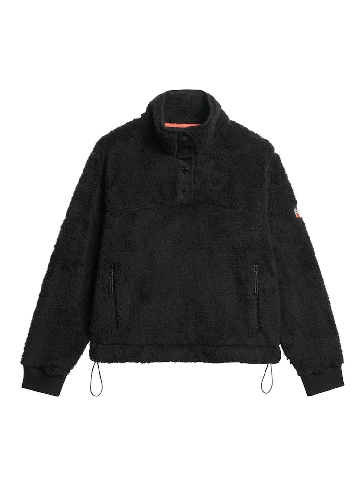 Superdry Black Super Soft Half Zip Jumper - Image 5 of 5