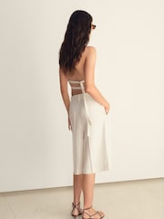 Mango Cream Stripe Bermuda Shorts - Image 2 of 4