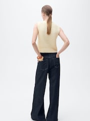 Mango Yellow Knitted Waistcoat - Image 2 of 6