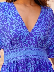 Aspiga Blue Lena EcoVero Dress - Image 4 of 4