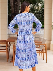 Aspiga Blue Mara 100% Organic Cotton Dress - Image 2 of 5