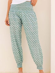 Aspiga Green Harem 100% Organic Cotton Trousers - Image 2 of 3