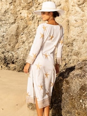 Aspiga Gold Guadalupe Maxi 100% Cotton Tunic - Image 3 of 3
