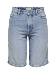 ONLY Blue Long Denim Shorts - Image 5 of 6