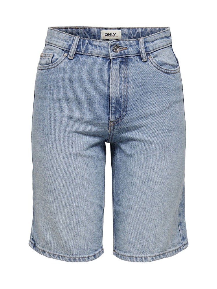 ONLY Blue Long Denim Shorts - Image 5 of 6