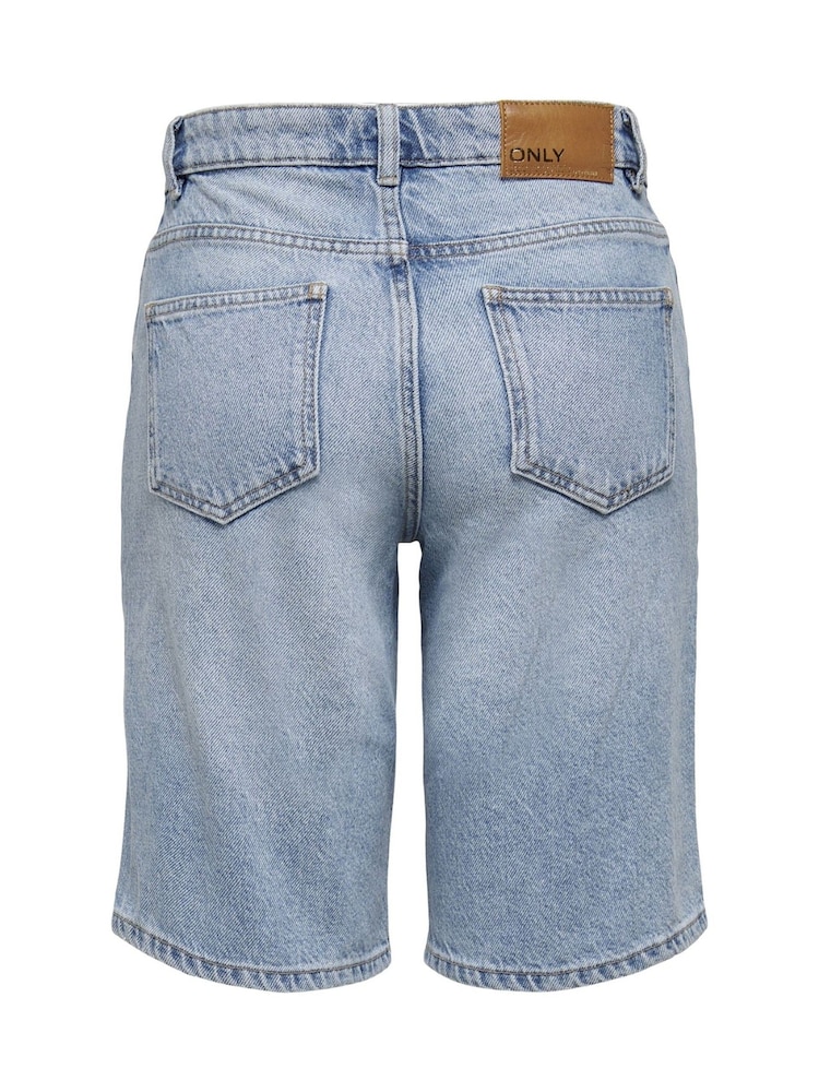 ONLY Blue Long Denim Shorts - Image 6 of 6
