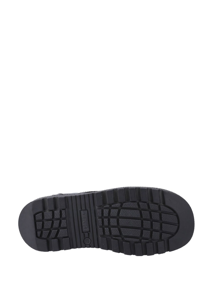 Hush Puppies Junior Keeley Lace Up Patent Black Shoes - Imagen 4 de 4
