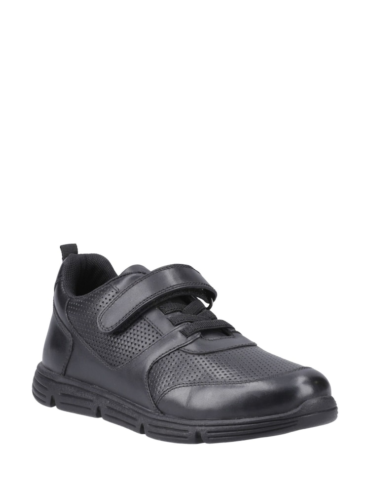 Hush Puppies Senior Alfie Bungee Black Shoes - Image 2 of 4