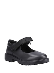 Hush Puppies Junior Astrid Bow Black Shoes - Imagen 2 de 4