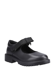 Hush Puppies Senior Astrid Bow Black Shoes - Imagen 2 de 4