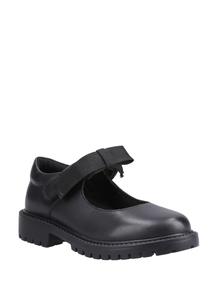 Hush Puppies Senior Astrid Bow Black Shoes - Imagen 2 de 4