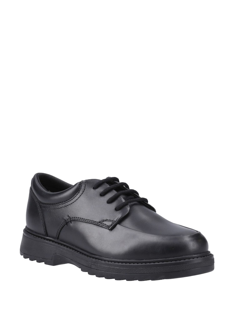 Hush Puppies Romeo Lace Up Junior Black Shoes - Imagen 2 de 4