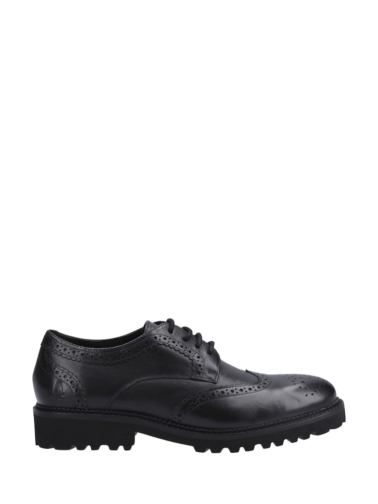 Hush Puppies Gabi Lace Up Senior Black Shoes - Image 1 of 4