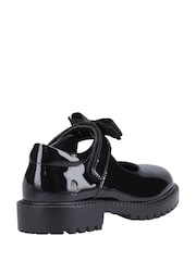 Hush Puppies Junior Astrid Bow Patent Black Shoes - Image 3 of 4
