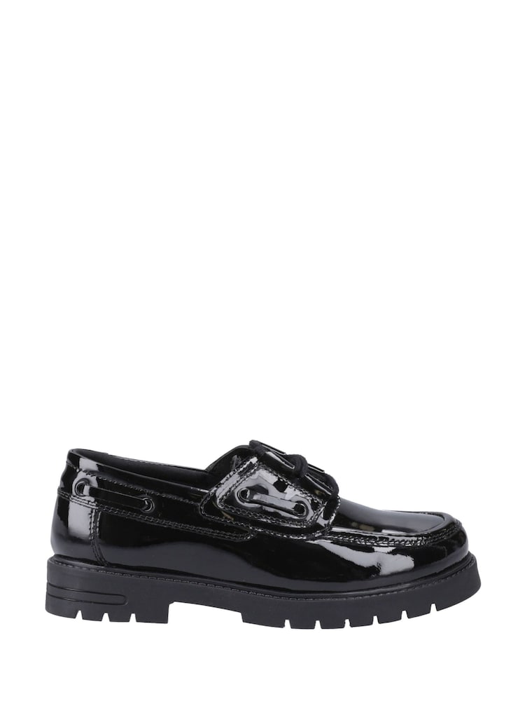 Hush Puppies Junior  Lucy Patent Black Shoes - Image 1 of 4