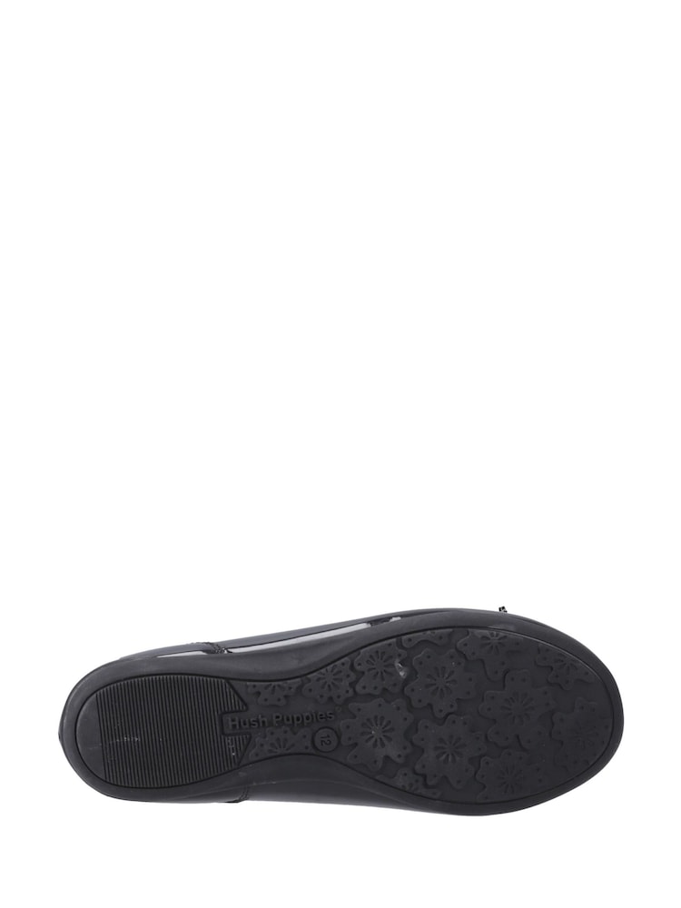 Hush Puppies Lillie Ballerina Patent Black Shoes - Image 4 of 4