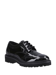Hush Puppies Senior Gabi Lace Up Patent Black Shoes - Imagen 2 de 4
