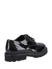 Hush Puppies Senior Gabi Lace Up Patent Black Shoes - Imagen 3 de 4